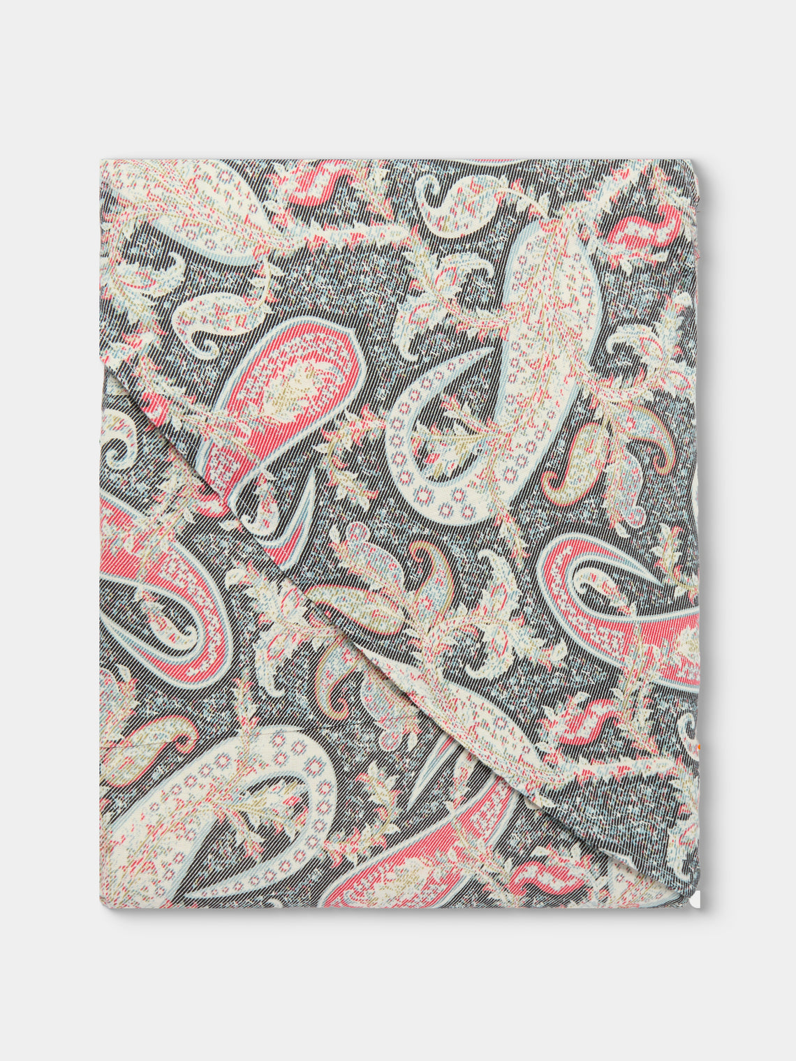 D'Ascoli - Crosby Printed Linen Round Tablecloth (90.5in/2.3m) - Multiple - ABASK