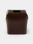 Oscar Maschera - Leather Square Tissue Box - Dark Brown - ABASK - 