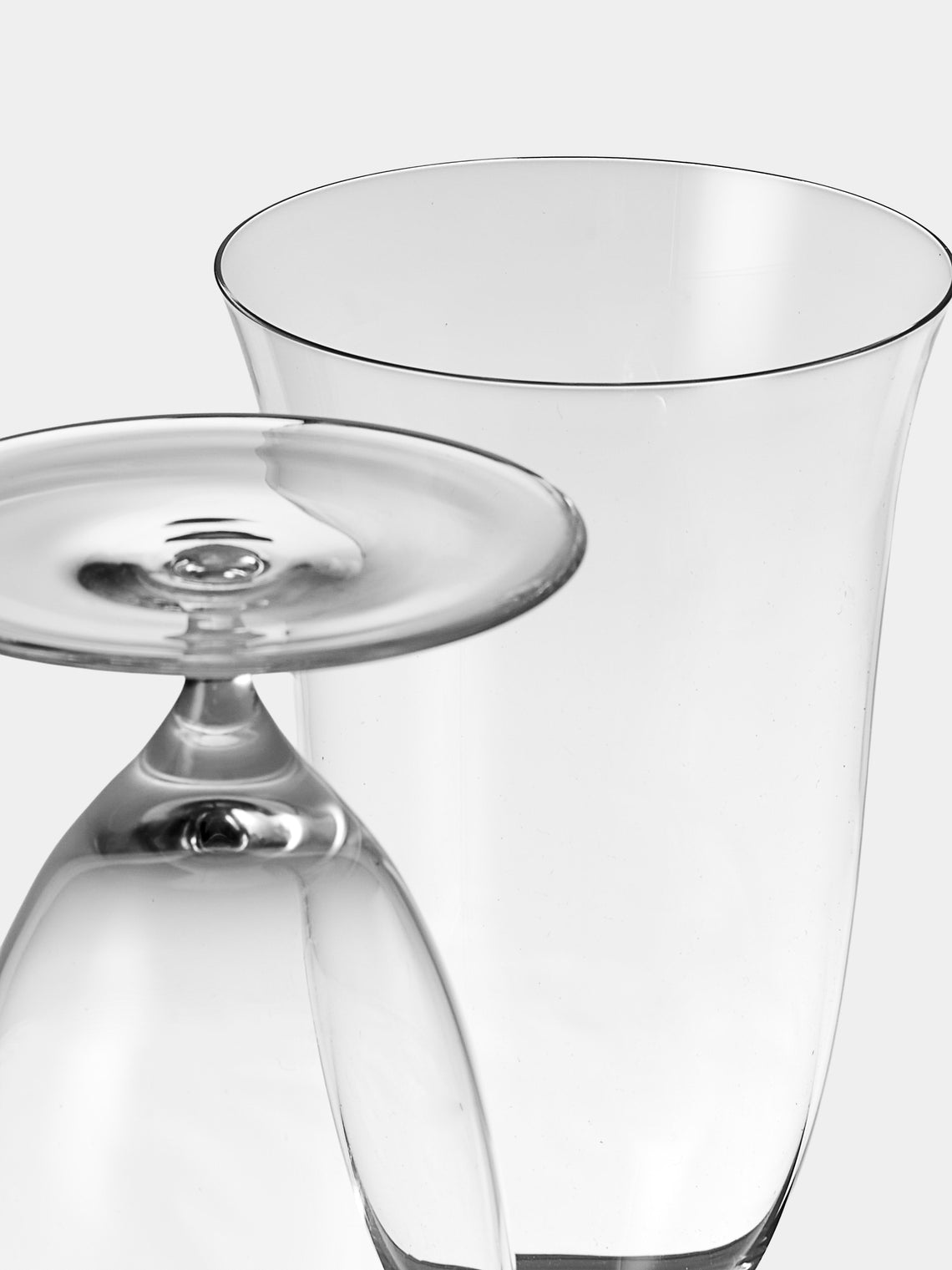 Lobmeyr - | Set of 2 | Patrician Crystal Beer Glasses - Clear - ABASK
