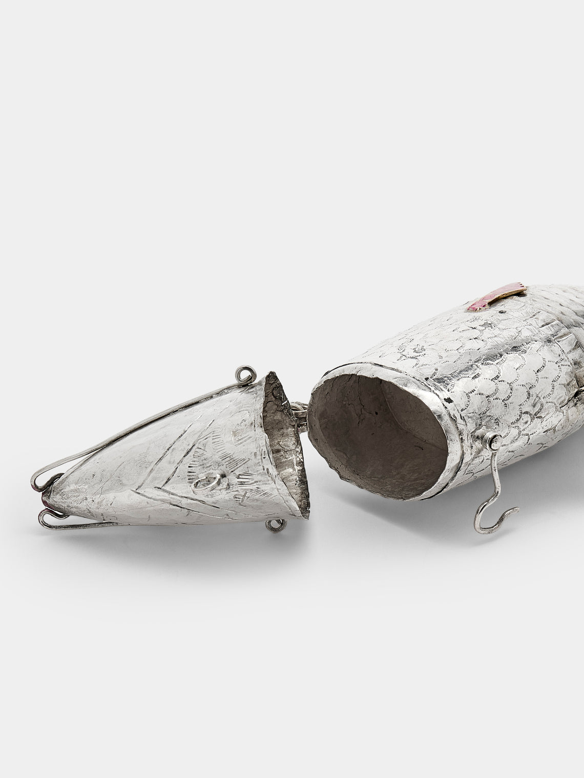 Antique and Vintage - 1890s Solid Silver Articulating Fish - Silver - ABASK