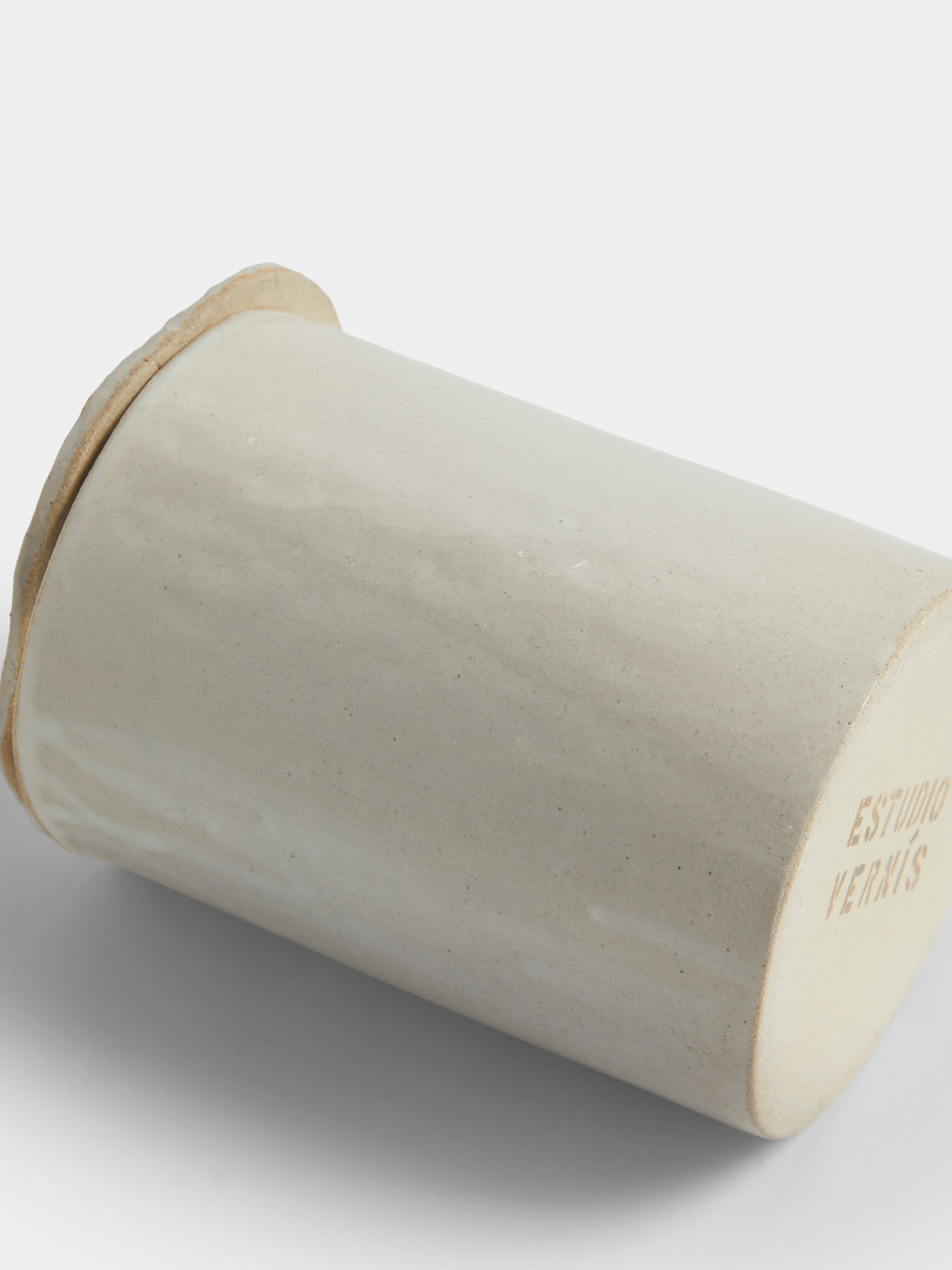 Estudio Vernís - Wood-Fired Stoneware Storage Jar - White - ABASK