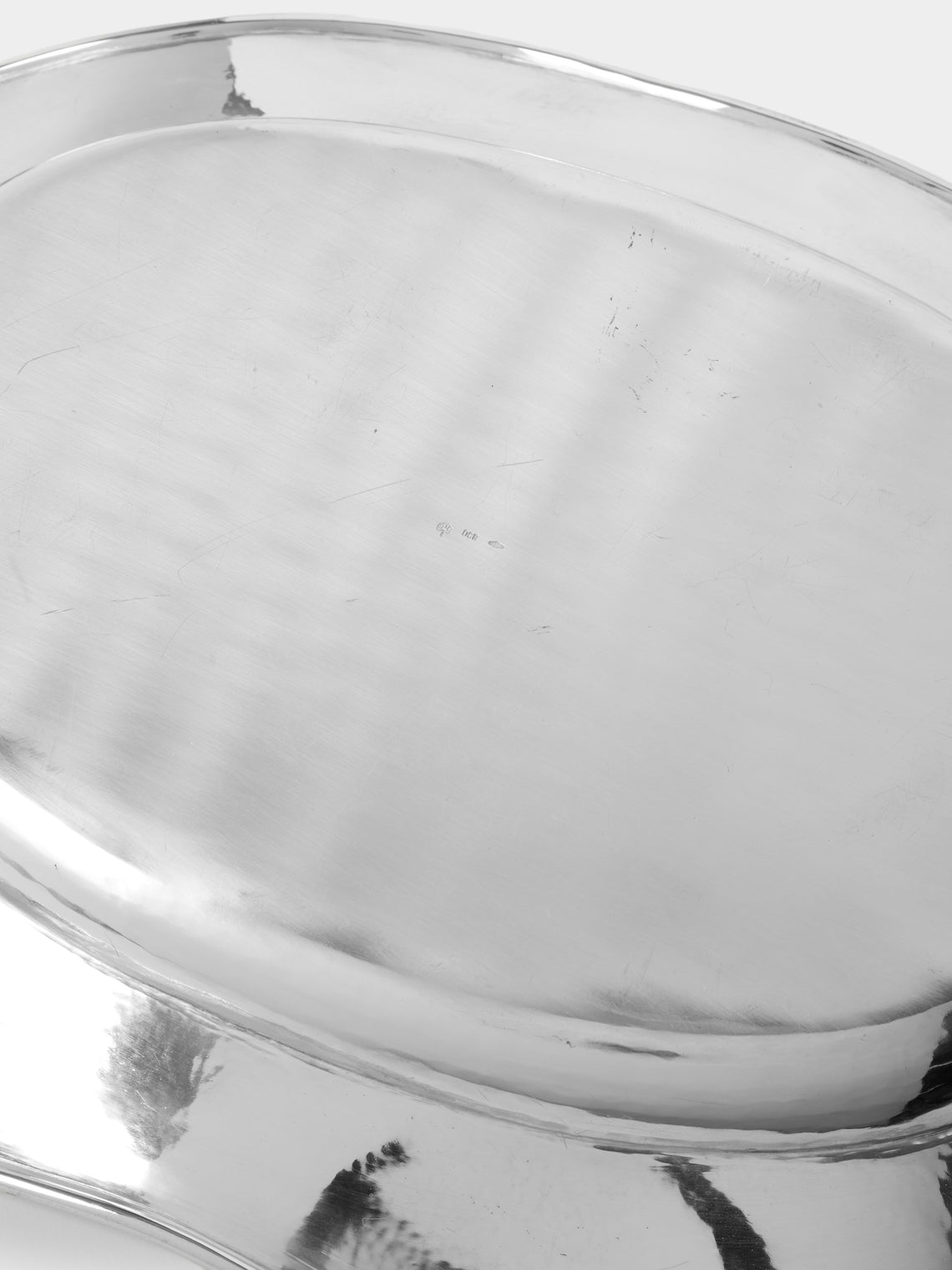 Antique and Vintage - 1930s Italian Solid Silver Scalloped Platter - Silver - ABASK