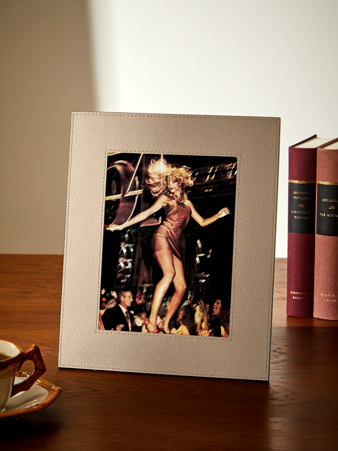 Giobagnara - Peter Leather Photo Frame (5x7") - Beige - ABASK