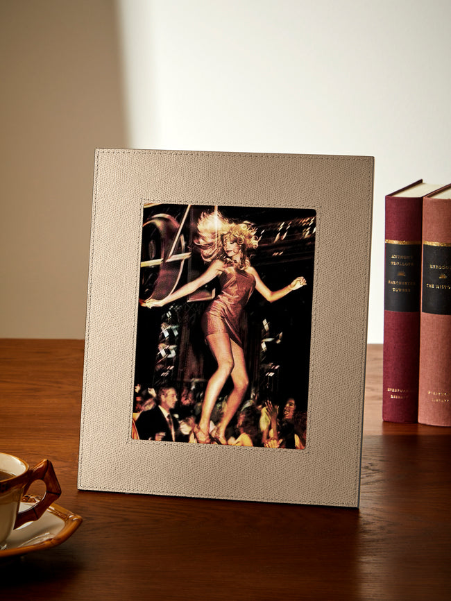 Giobagnara - Peter Leather Photo Frame (5x7") - Beige - ABASK