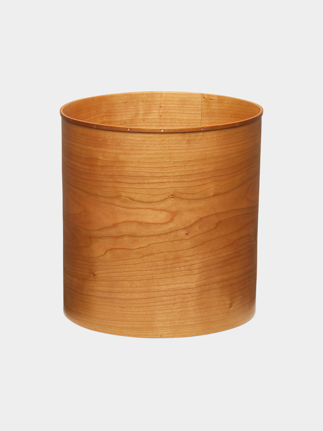 Ifuji - Hand-Carved Maple Wood Wastepaper Bin -  - ABASK - 