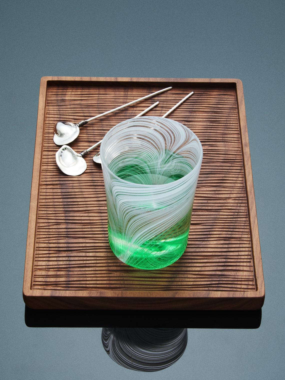 Droulers - Hand-Blown Murano Glass Tumbler - Green - ABASK