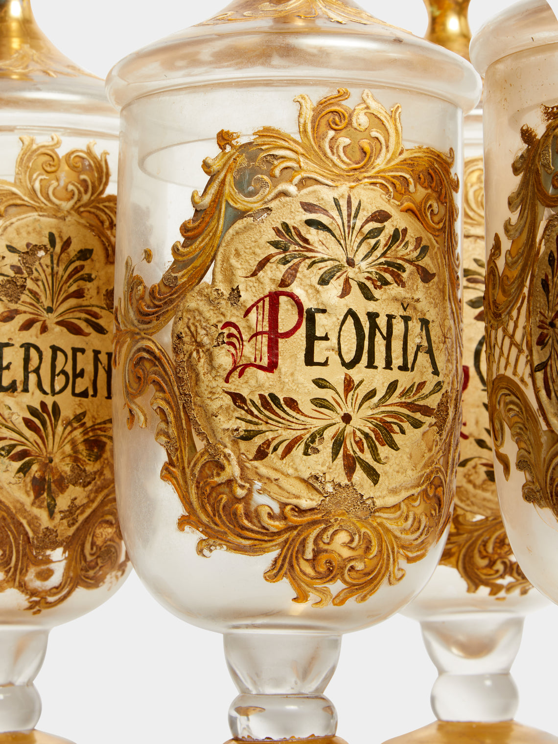 Antique and Vintage - 18th-Century Italian Glass Large Apothecary Jars (Set of 4) -  - ABASK