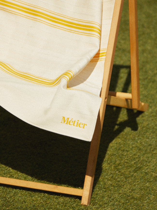 Métier - Large Cotton Beach Blanket -  - ABASK