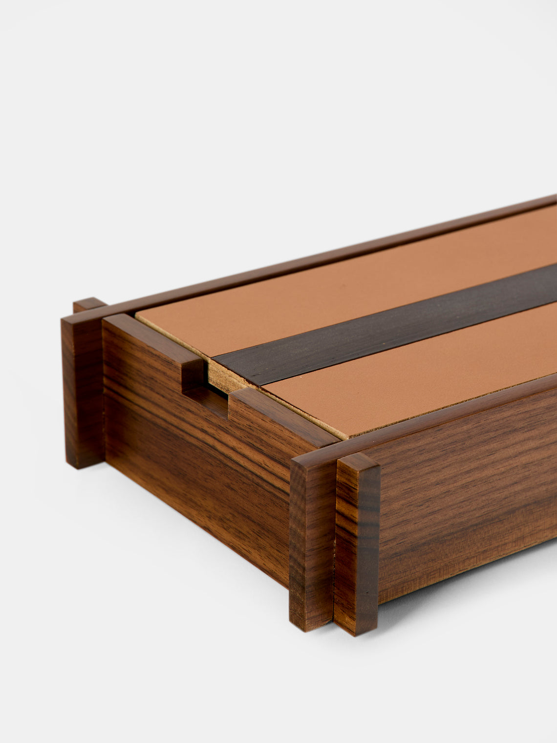 Giobagnara - Structura Leather and Wood Box - Brown - ABASK