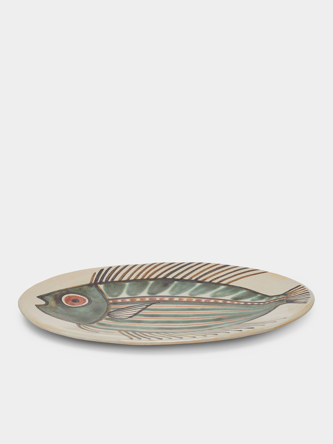 Antique and Vintage - 1970s Yvonne Tison Fish Ceramic Platter -  - ABASK