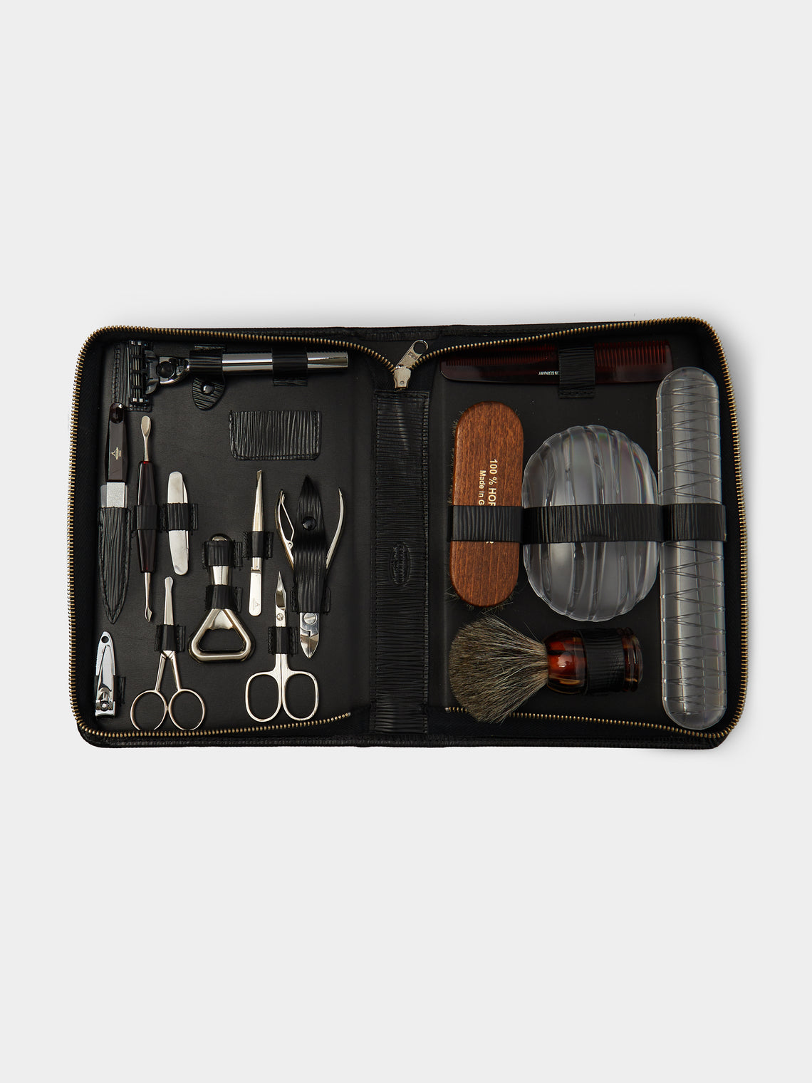 Leather Large Grooming and Manicure Set
