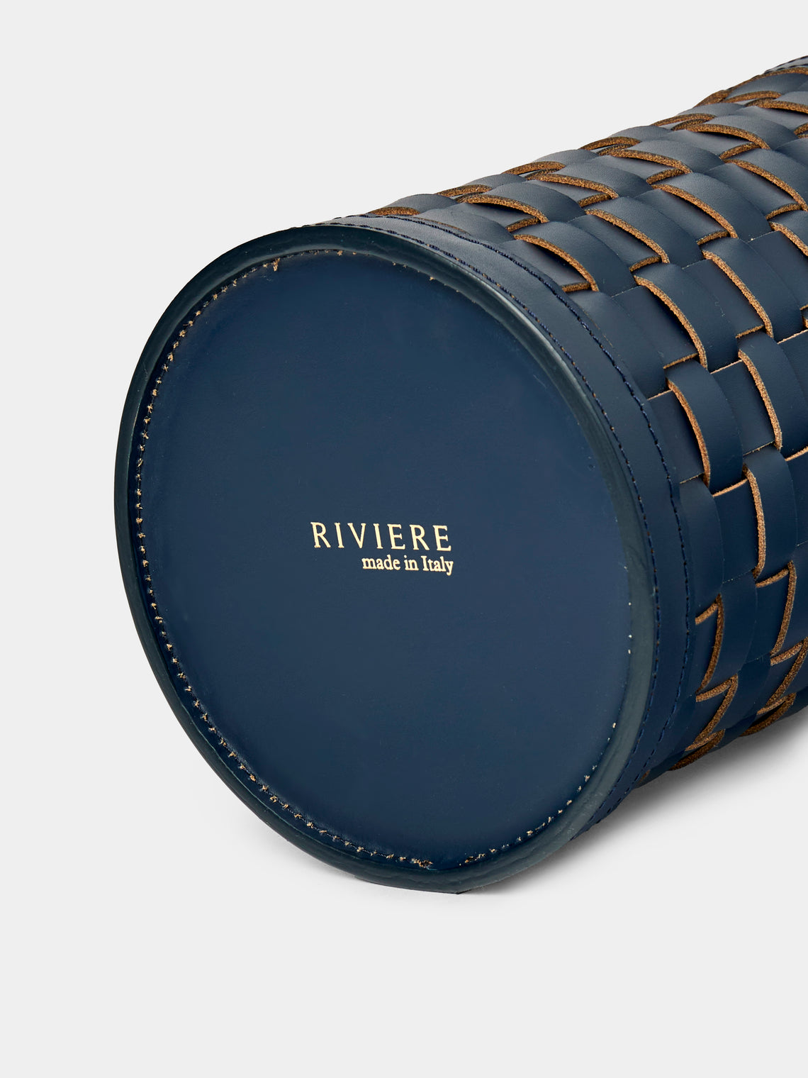 Riviere - Barcelona Water-Resistant Leather Wine Cooler - Navy - ABASK