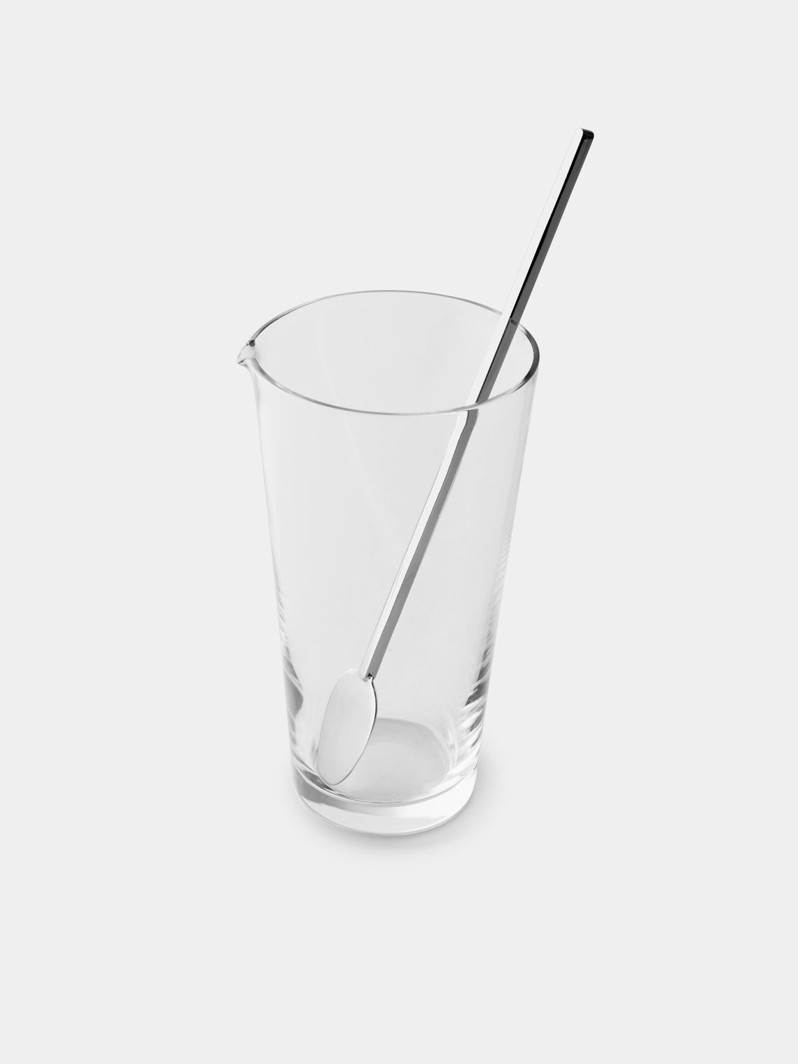 Pampaloni - Silver-Plated Cocktail Mixing Glass and Spoon - Silver - ABASK