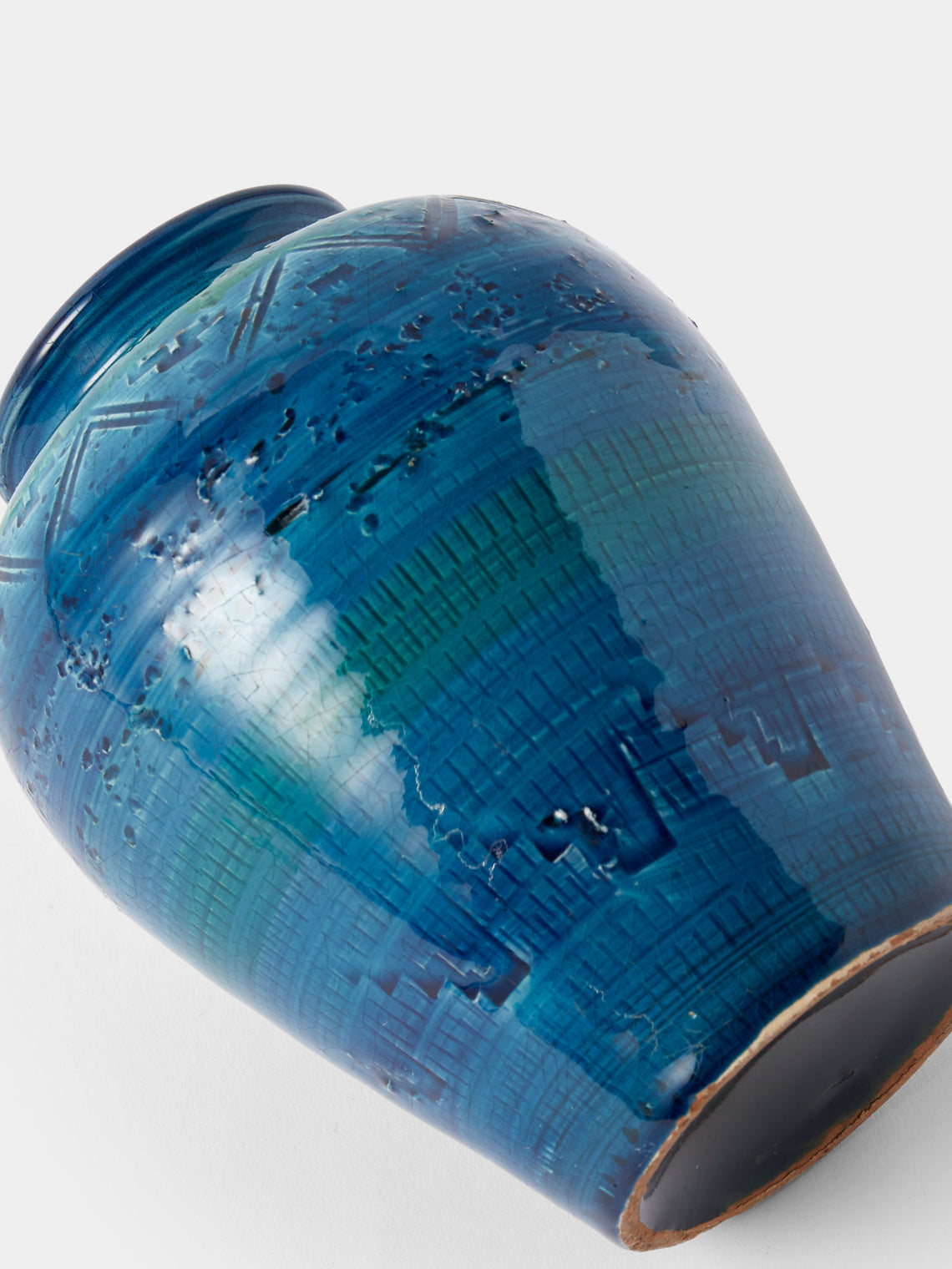 Antique and Vintage - Antique and Vintage Mid-Century Bitossi Vase - Blue - ABASK