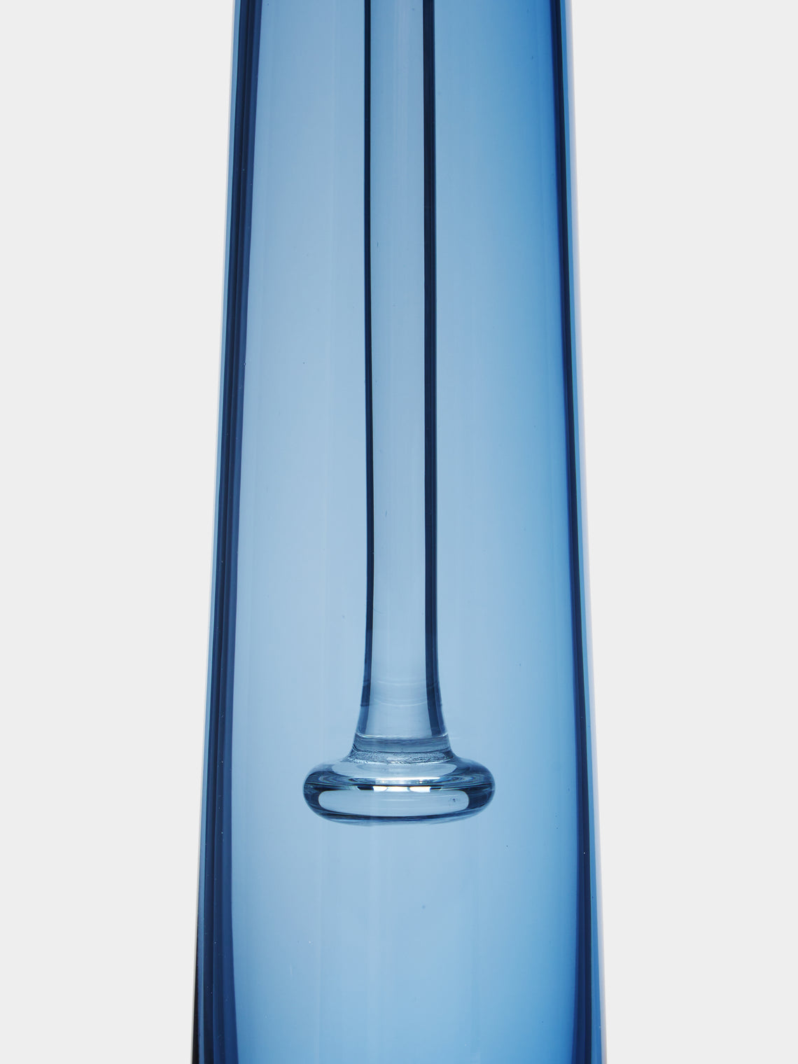 Theresienthal - Louisa Hand-Blown Crystal Candlestick (Set of 2) - Blue - ABASK