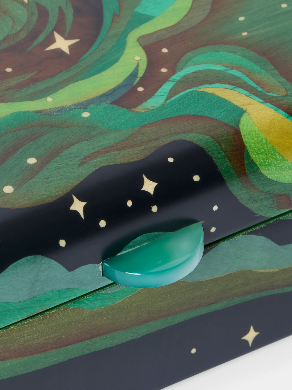 Silvia Furmanovich - Elphaba Sky Marquetry Wood Box - Multiple - ABASK