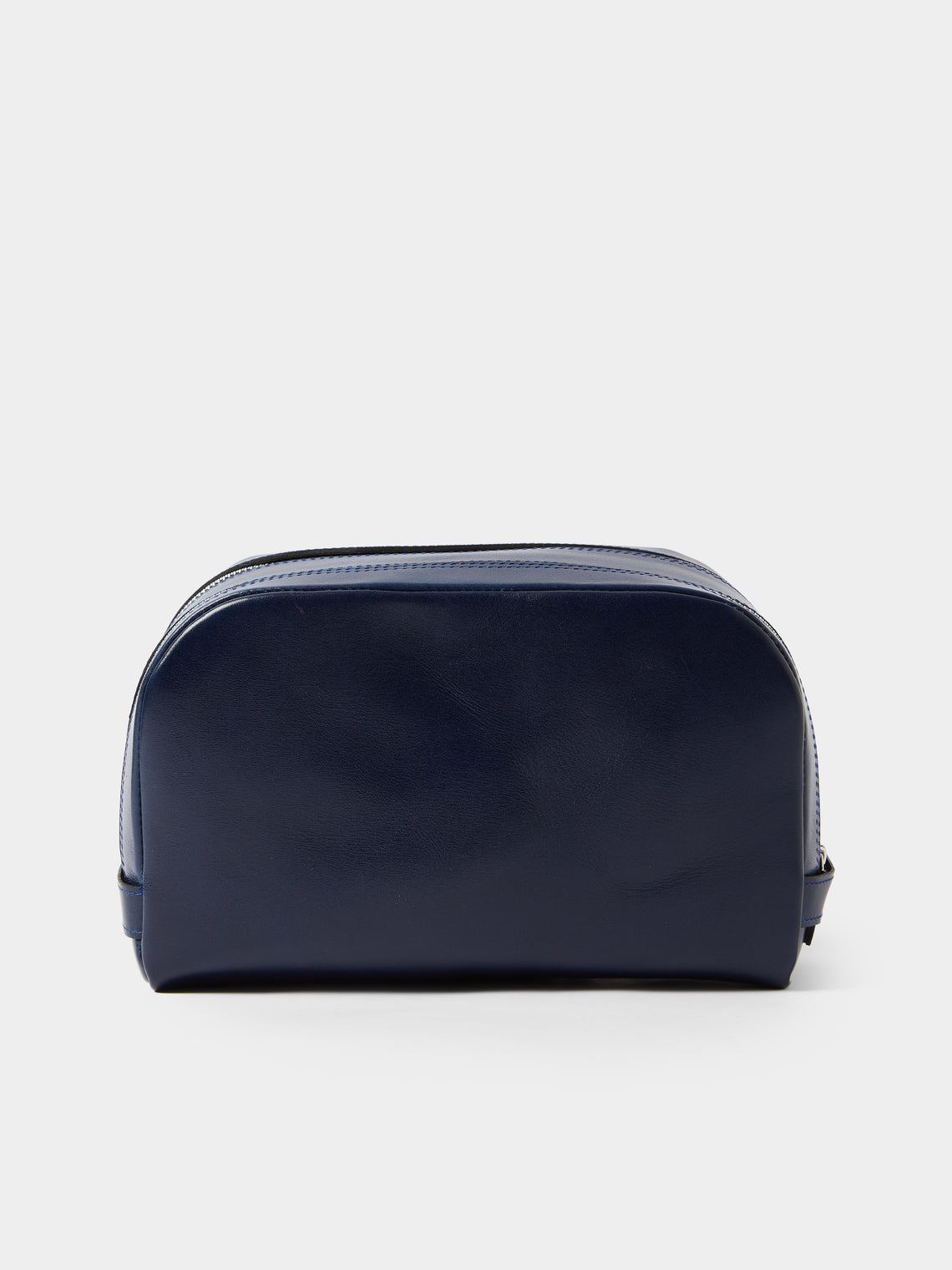 F. Hammann - Leather Triple-Zip Wash Bag - Blue - ABASK - 