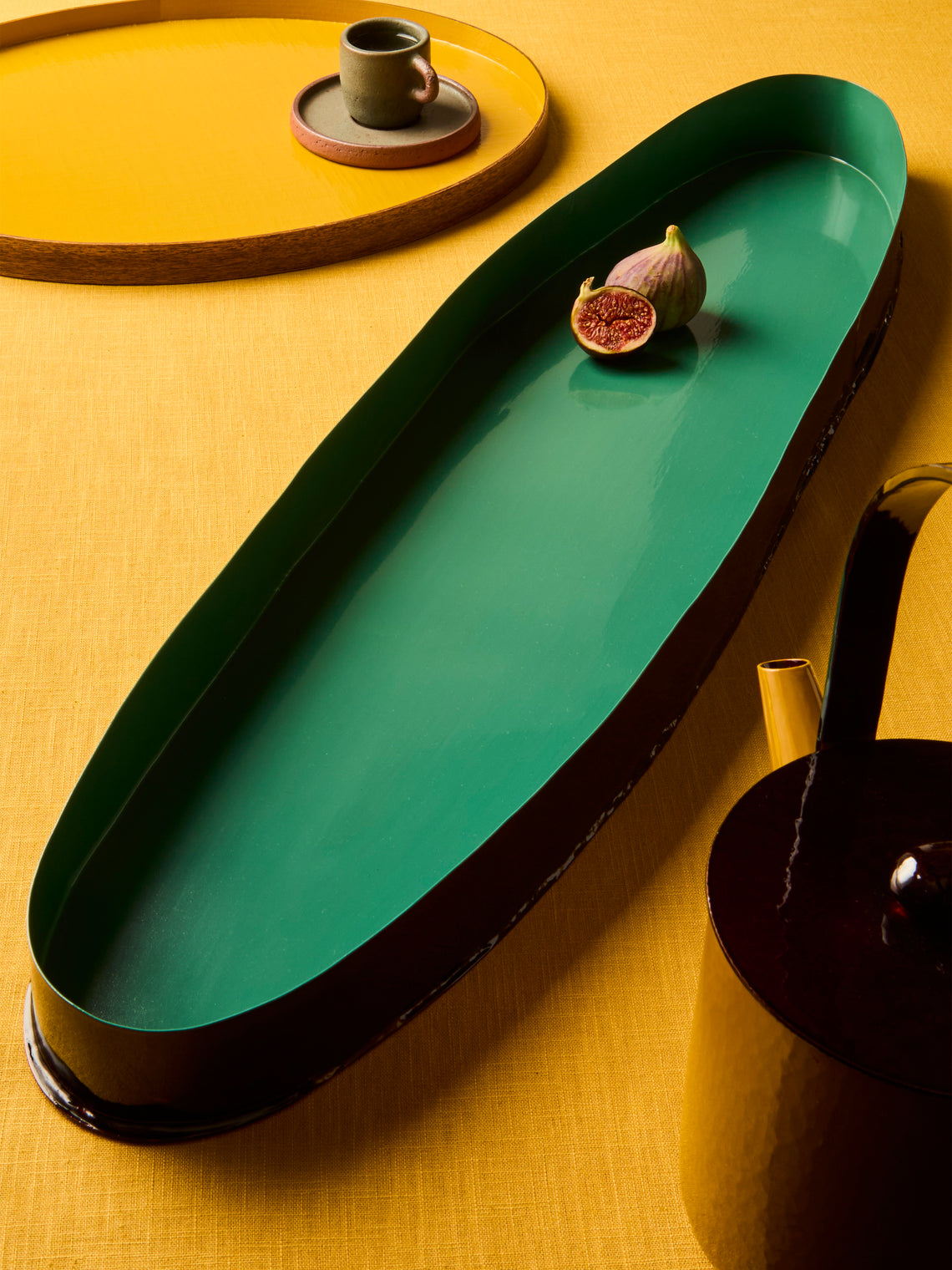 Huh Myoung Wook - Ottchil Copper Platter (30.5in/78cm) - Green - ABASK