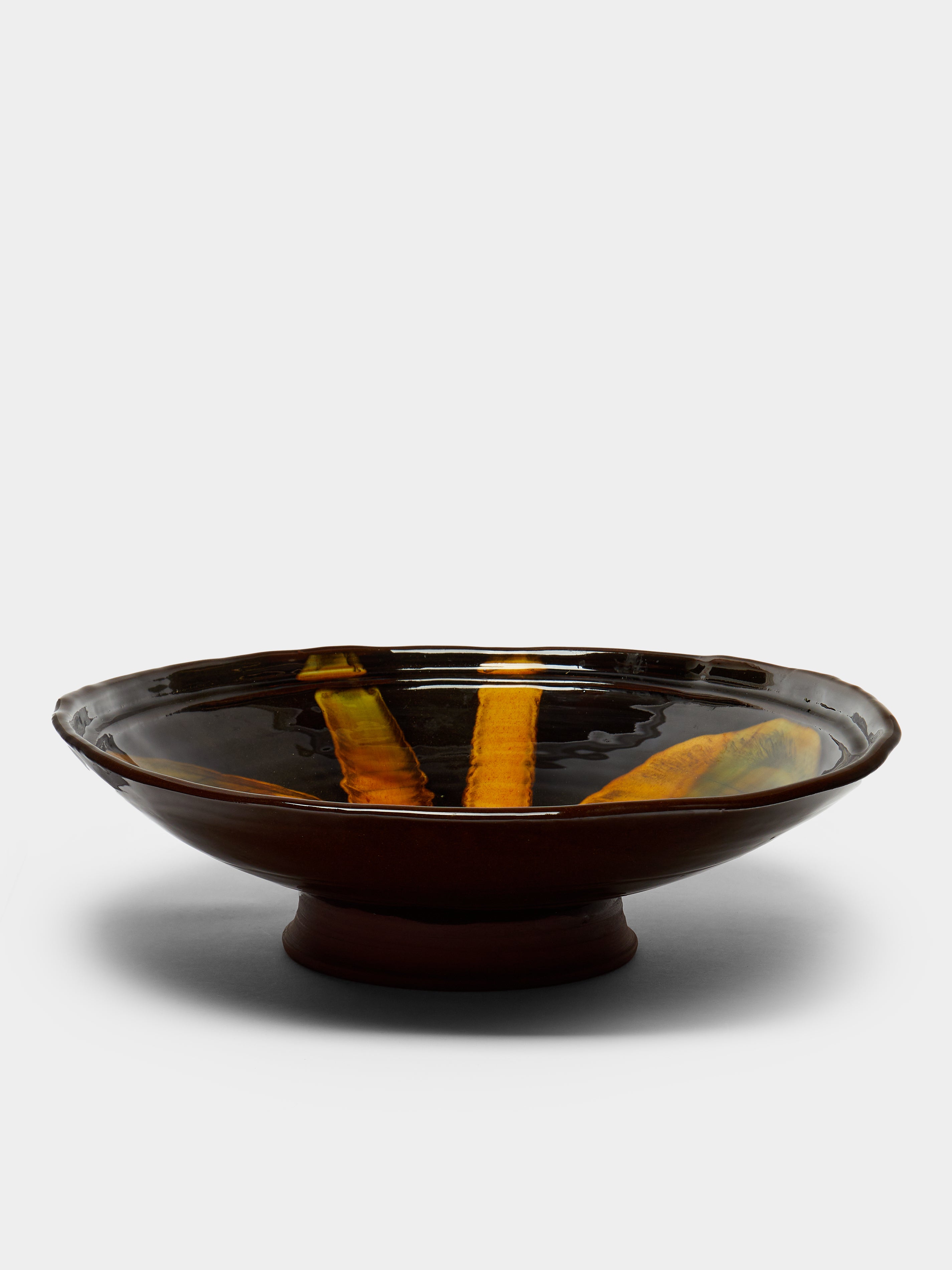 Slipware Large Salad Bowl