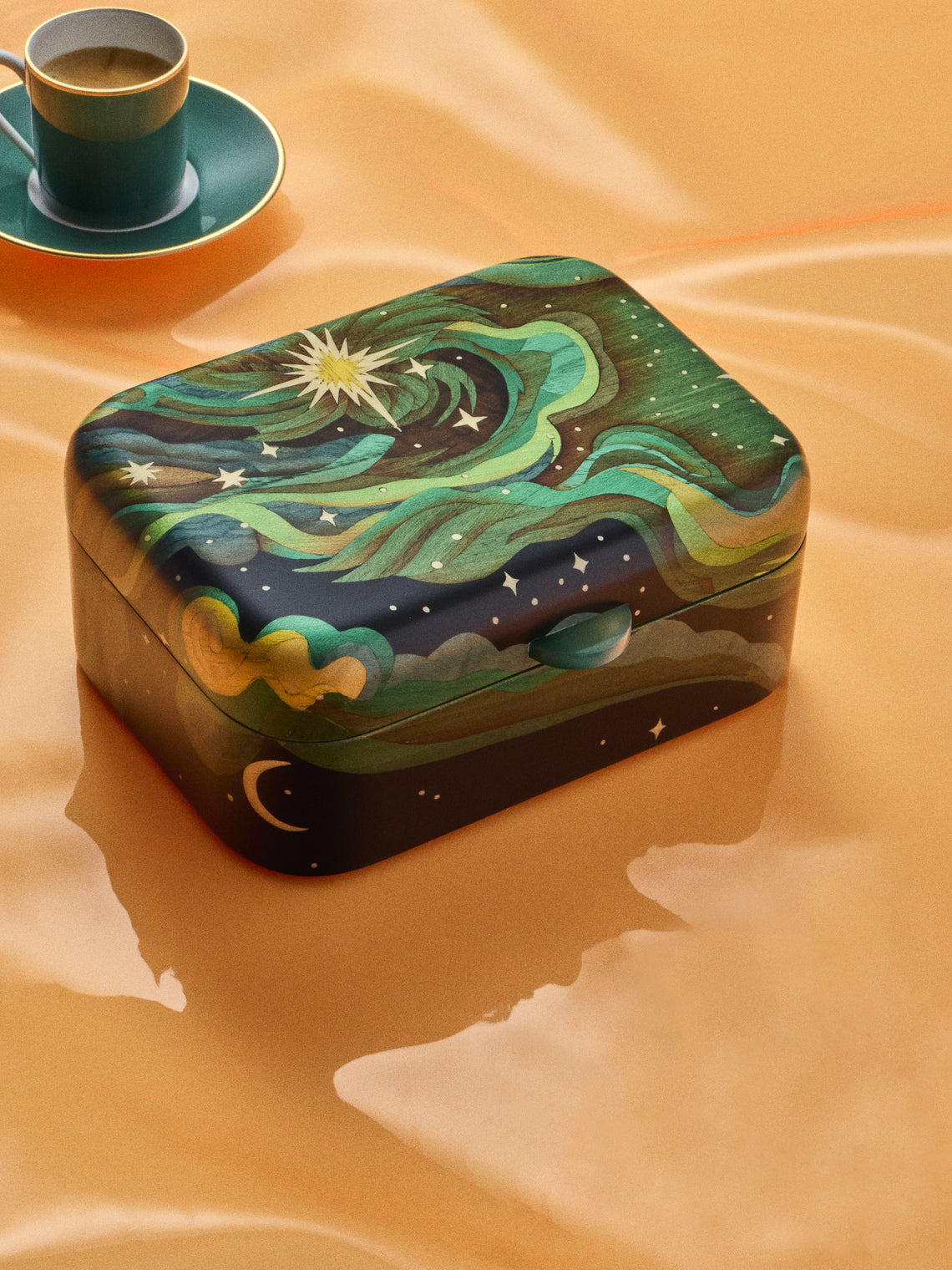 Silvia Furmanovich - Elphaba Sky Marquetry Wood Box - Multiple - ABASK