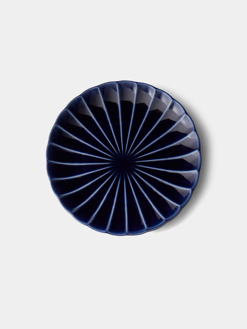 Kaneko Kohyo - Giyaman Urushi Ceramic Salad/Dessert Plates (Set of 4) - Blue - ABASK - 