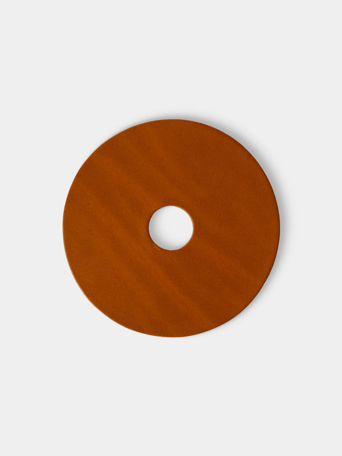 Otzi Studio - | Set of 10 | Gasket Leather Coasters - Tan - ABASK