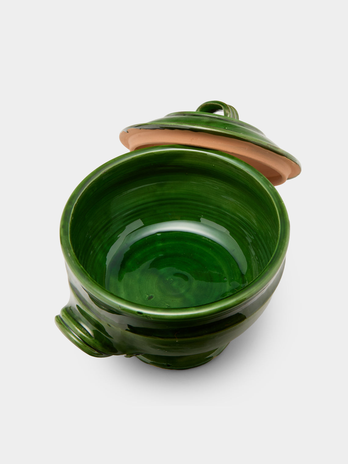 Poterie de Cliousclat - Slipware Soup Tureen - Green - ABASK