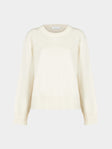 Ryan Roche - Cloud Cashmere and Silk Crew-Neck Sweater | Size: S - Ivory - ABASK - 