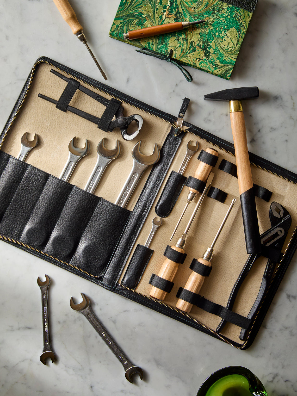 F. Hammann - Leather Large Toolkit - Black - ABASK