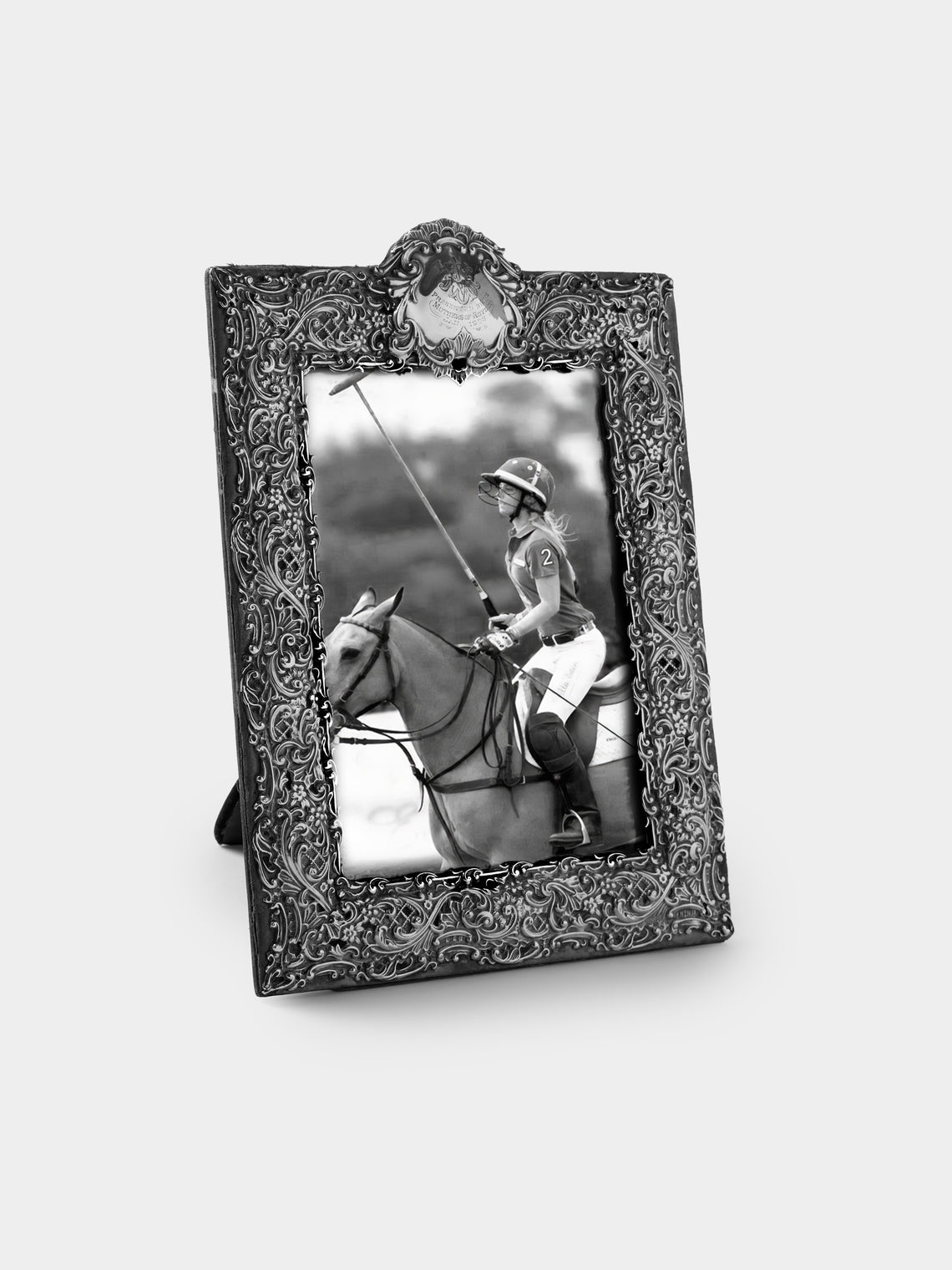 Antique and Vintage - 1901 British Chester Sterling Silver Photo Frame (6x8") - Silver - ABASK - 