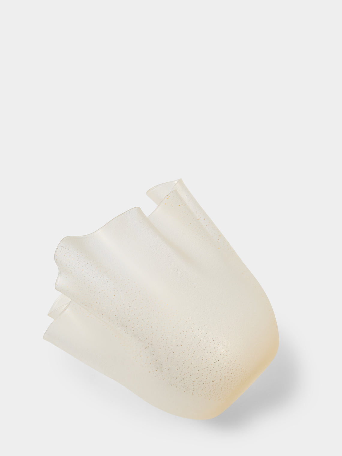 Venini - Fazzoletto Hand-Blown Murano Glass Vase (9.5in/24cm) - Yellow - ABASK