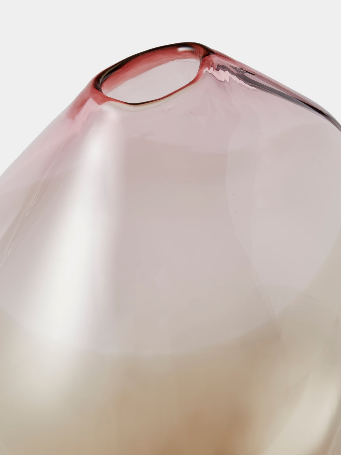 Michèle Oberdieck - Delicate Sepia Hand-Blown Glass Vase (12in/31cm) - Multiple - ABASK