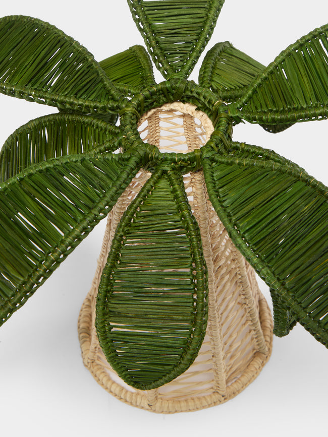 Coro Cora - Palm Tree Handwoven Iraca Palm Candle Holders (Set of 3) -  - ABASK