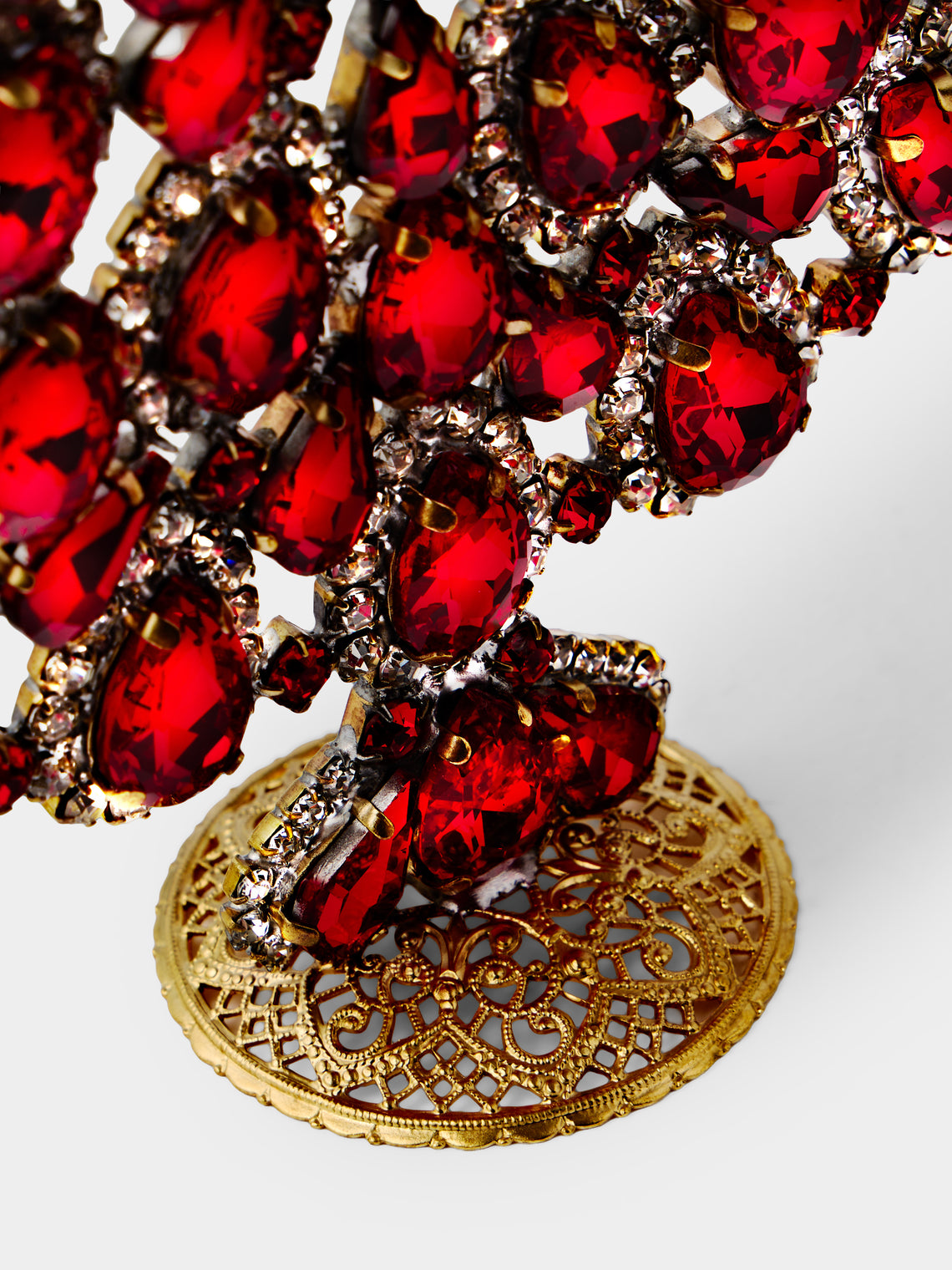 ABASK Decorations - Splendid Czech Crystal Tree - Red - ABASK