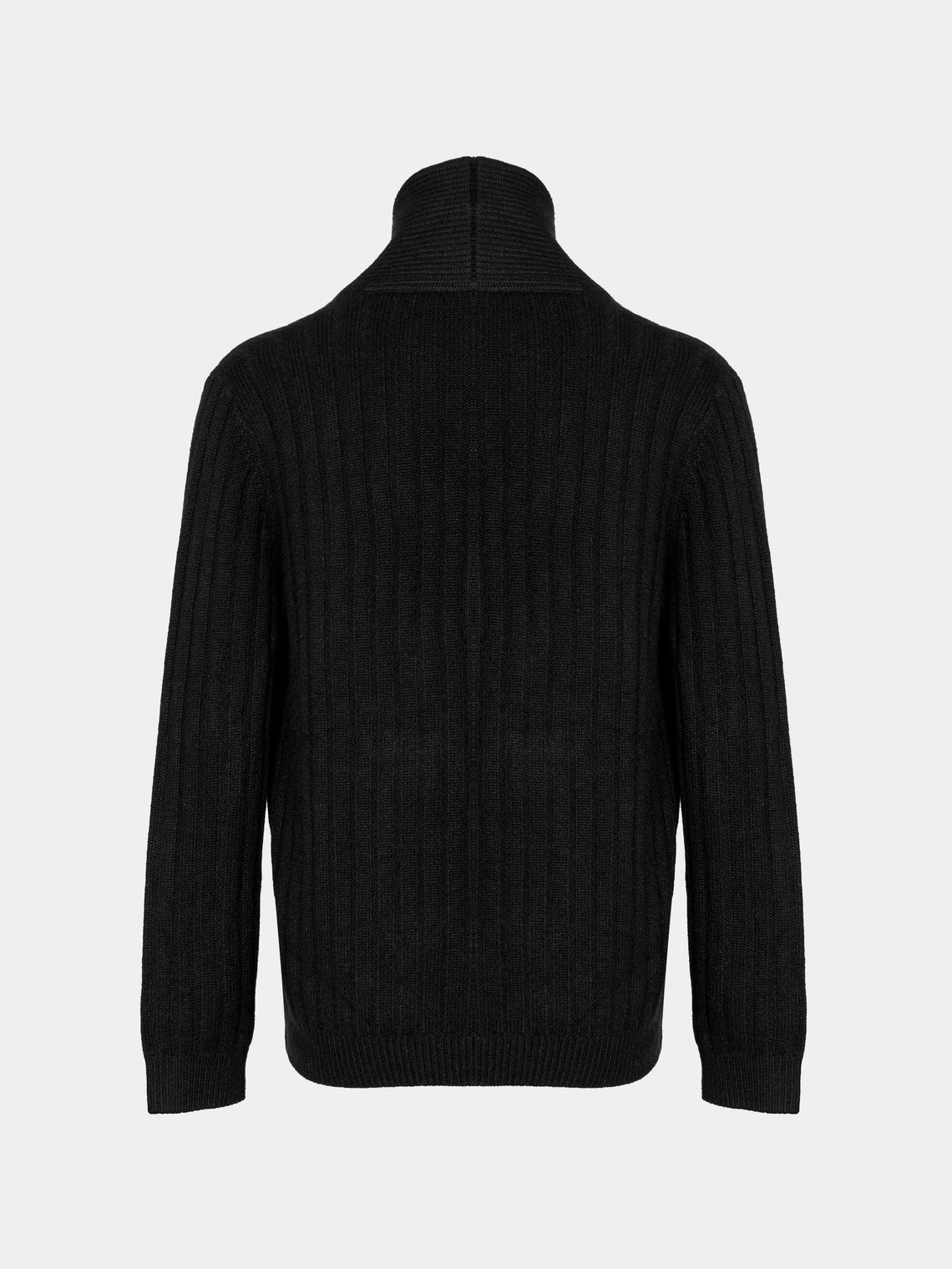 Arch4 - Denver Baby Goat Cashmere Stretch-Knit Cardigan | Size: M - Black - ABASK