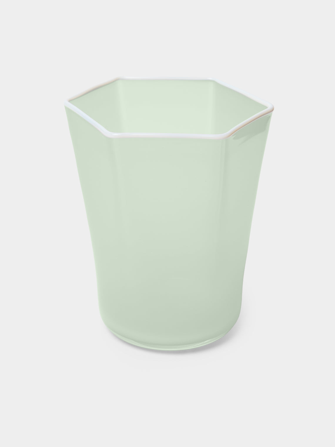 Cosima - Hex Hand-Blown Glass Tumbler - Green - ABASK - 