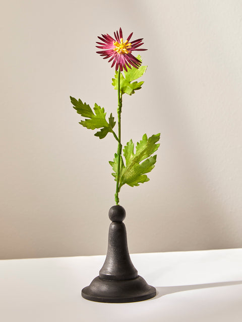 Erbavoglio Milano - Hand-Painted Copper Ornamental Flower - Purple - ABASK