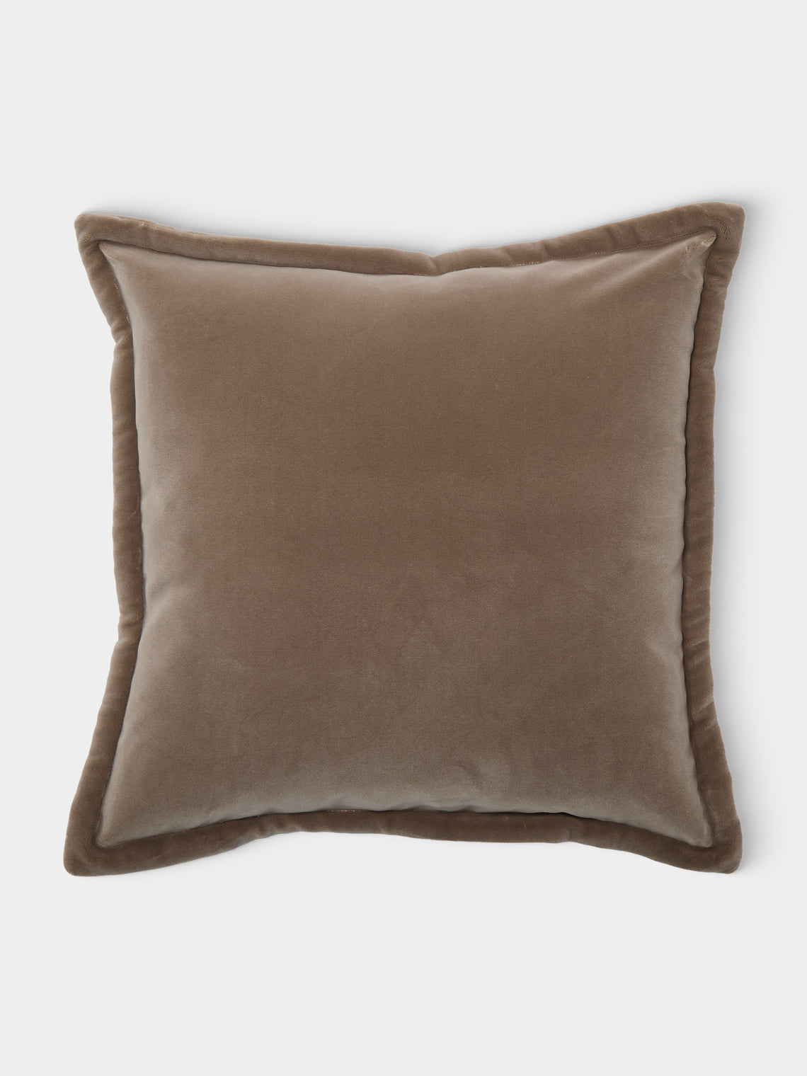 de Le Cuona - Vienna Velvet Sofa Cushion (21.5in/55cm) - Brown - ABASK - 