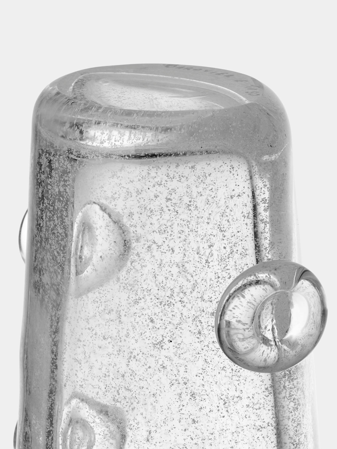 Antique and Vintage - 1970s Barovier & Toso Murano Glass Vase (12in/31cm) - Clear - ABASK