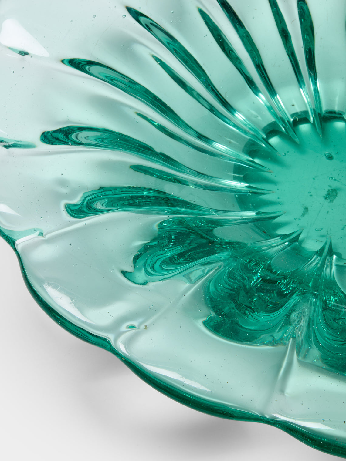 Antique and Vintage - 1942 Flavio Poli for Seguso Vetri d’Arte Murano Glass Centerpiece - Clear - ABASK