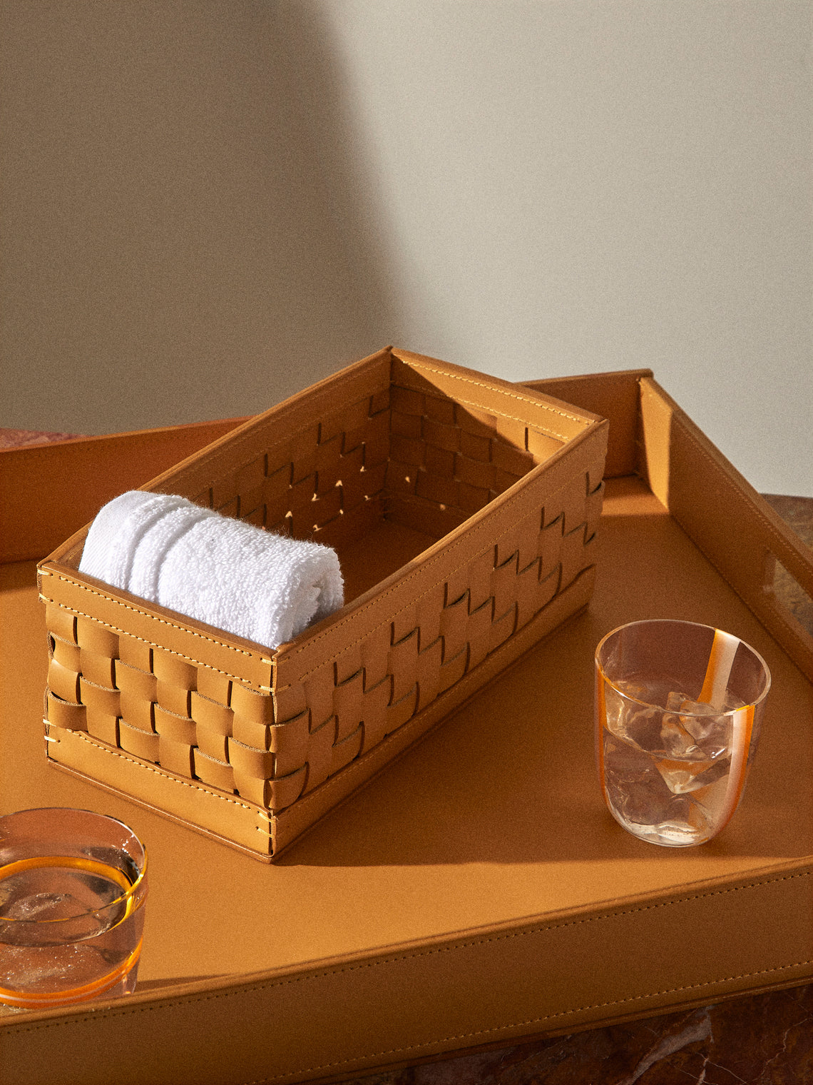 Riviere - Barcelona Water-Resistant Leather High Basket - Tan - ABASK