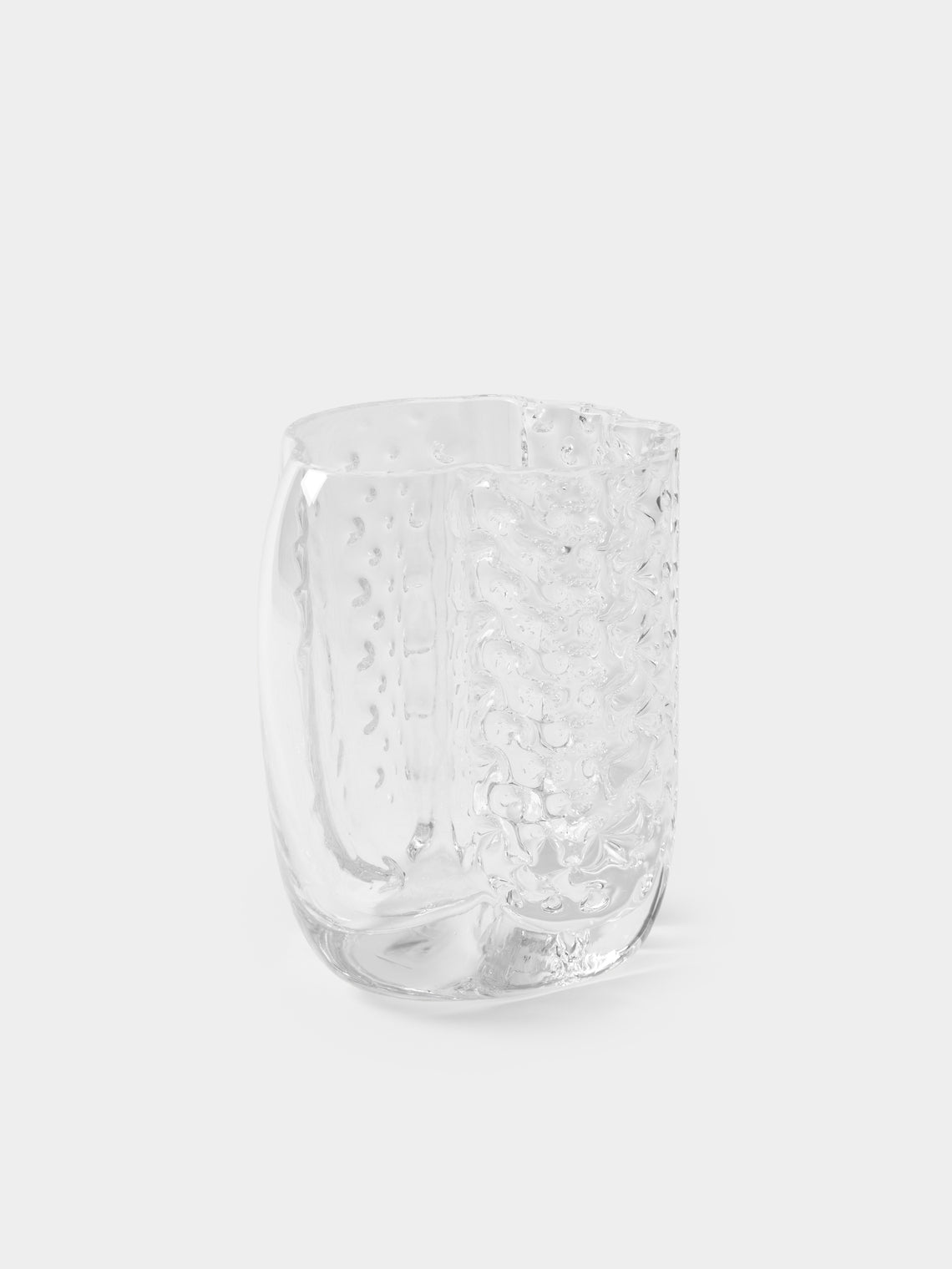 Hana Hillerova - Remix Hand-Blown Glass Vessel (6.5in/17cm) - Clear - ABASK - 