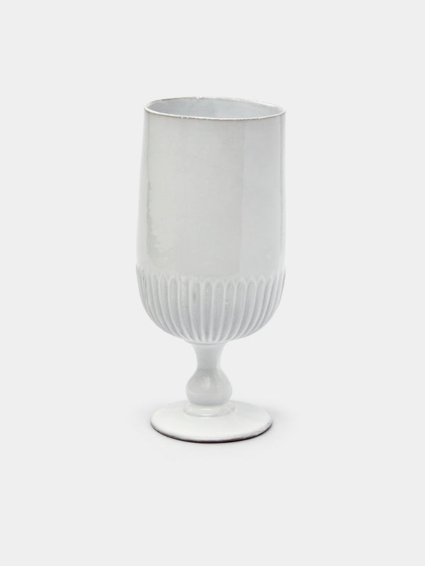 Astier de Villatte - Hand-Glazed Ceramic Vase - White - ABASK - 