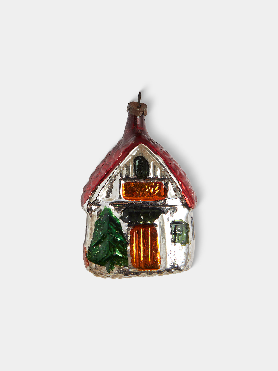 Antique and Vintage - Early-20th-Century Christmas Glass Baubles (Set of 12) - Red - ABASK