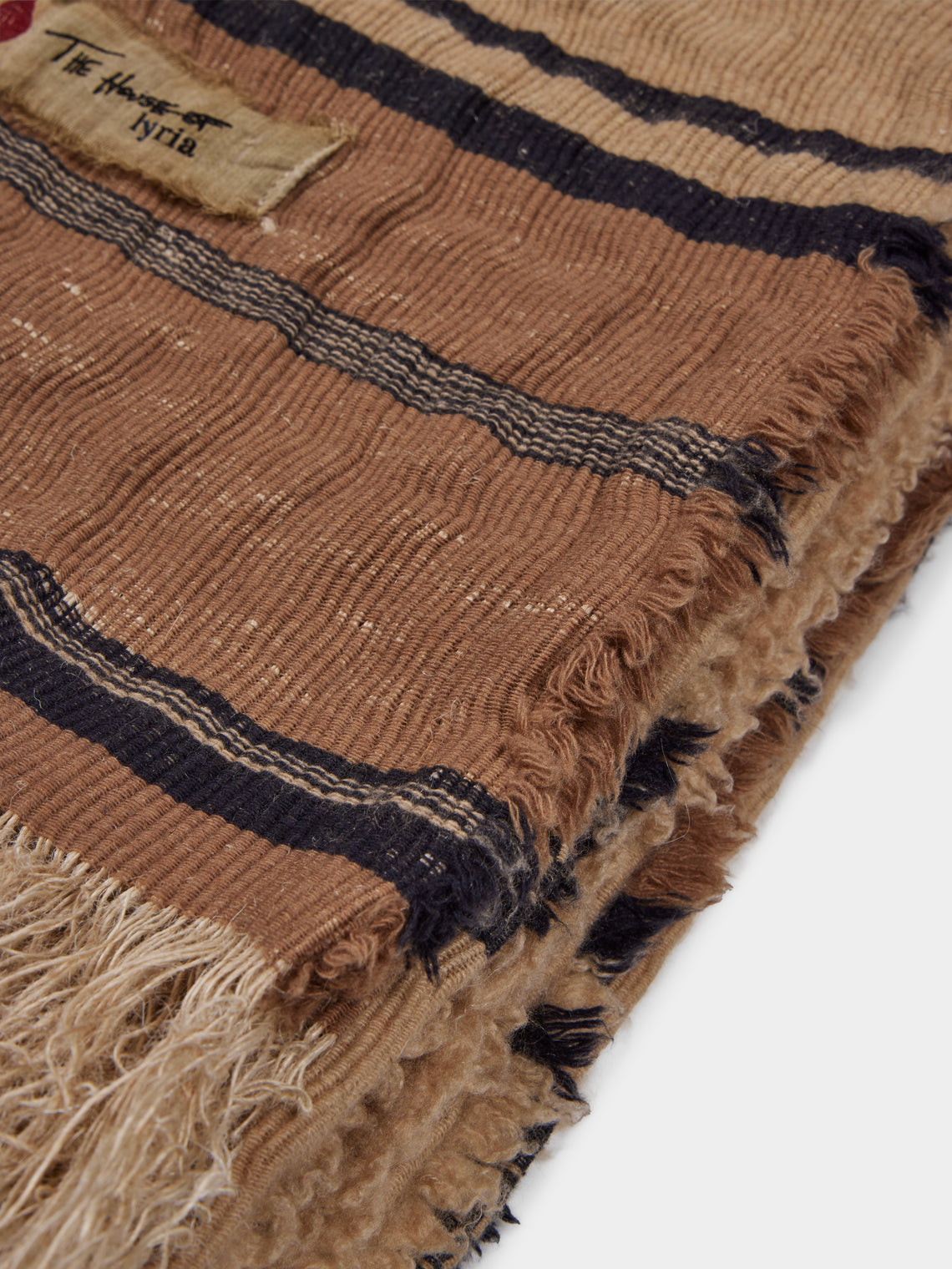 The House of Lyria - Bardo Jute and Cashmere Throw (78.5in/2m) - Beige - ABASK