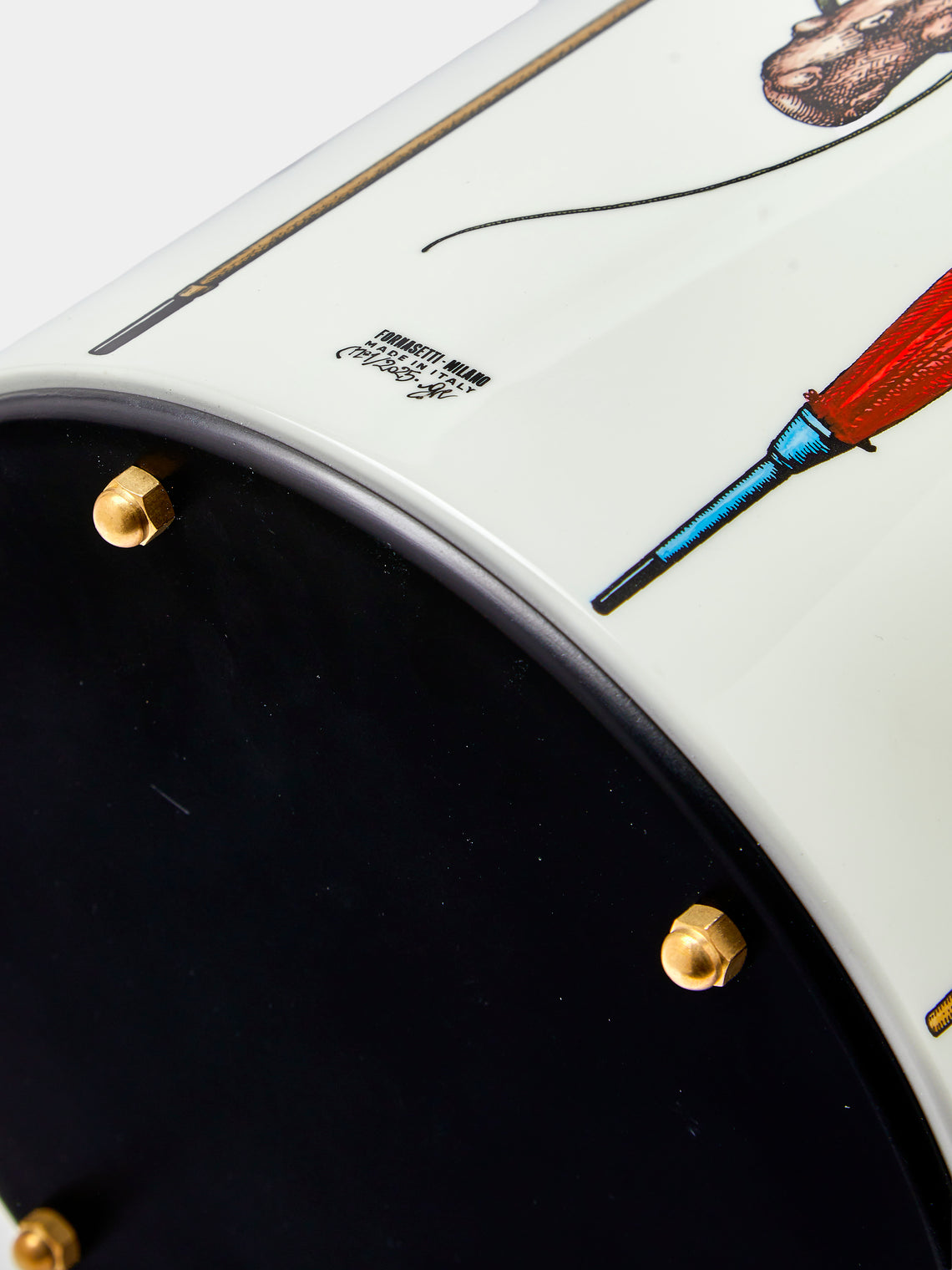 Fornasetti - Ombrelli e Bastoni Porcelain Umbrella Stand - White - ABASK