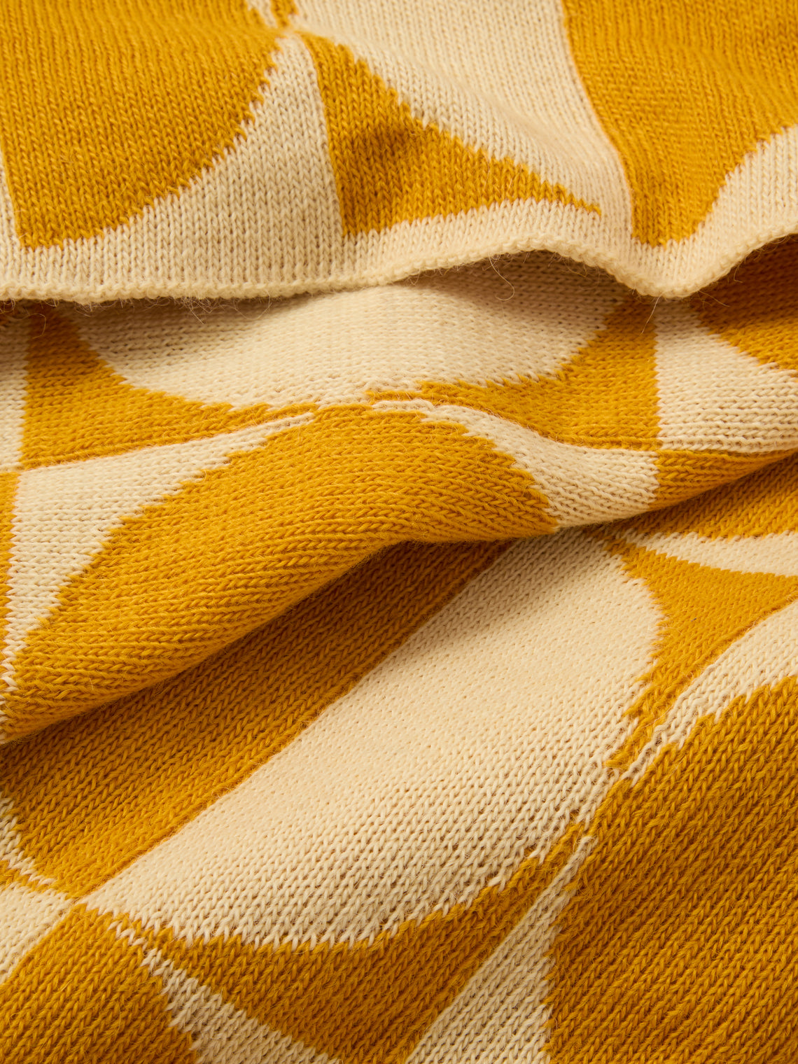 The Stroud - Summer Cotswold Lion Wool Blanket (84in/2.1m) - Orange - ABASK
