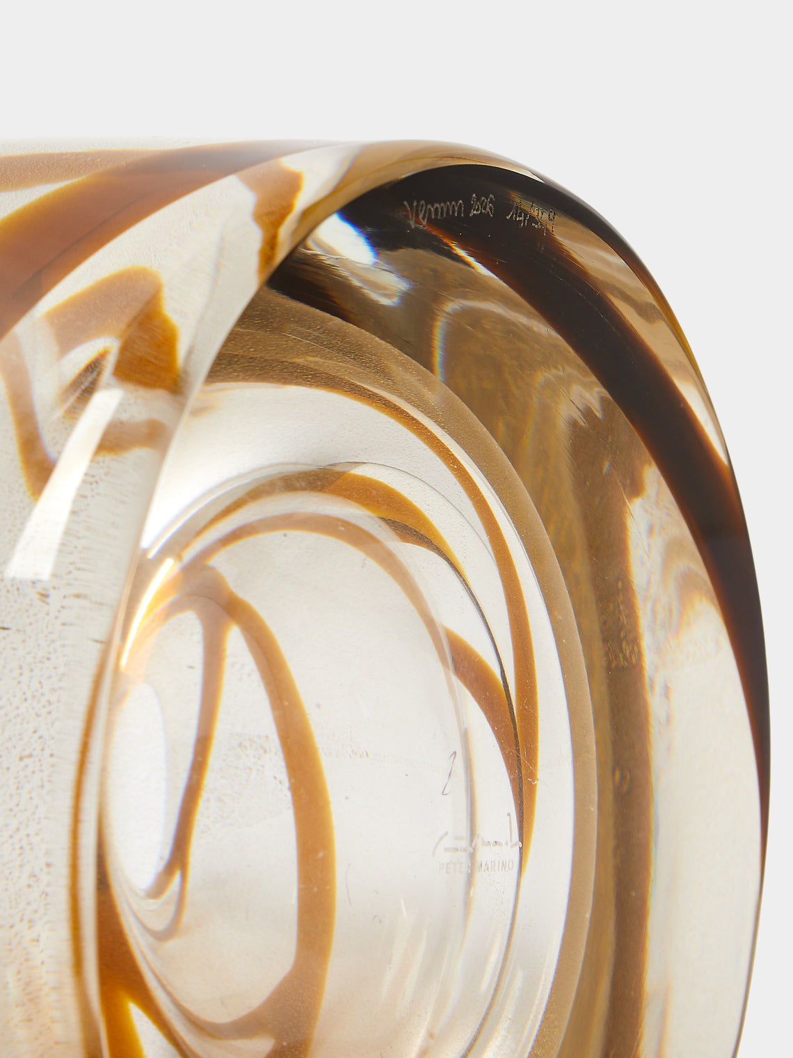 Venini - 2022 Peter Marino 2022 Cilindro Hand-Blown Murano Glass Vase (15.5in/40cm) - Clear - ABASK