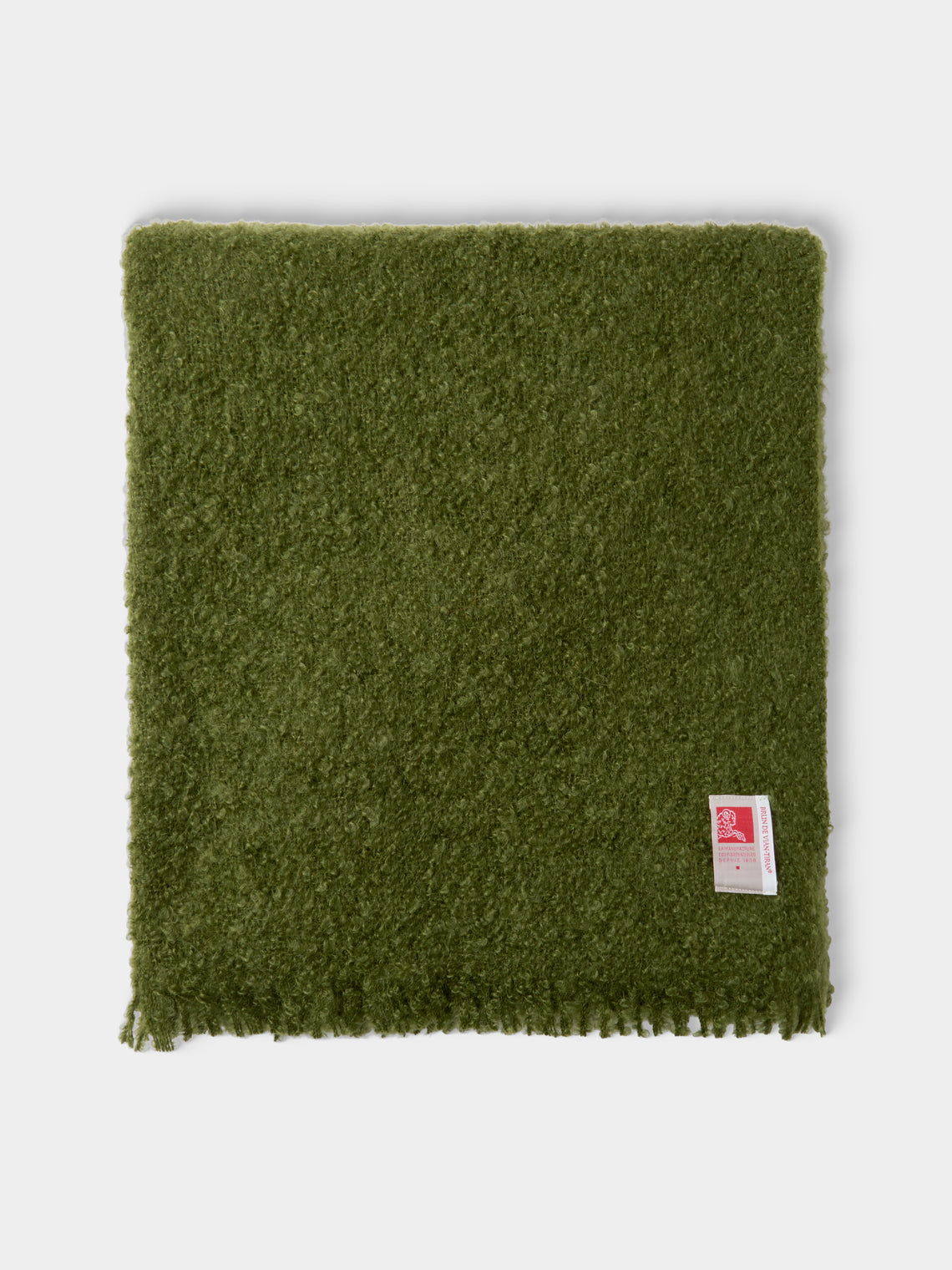 Brun de Vian-Tiran - Cirrus Handwoven Mohair Throw (71in/1.8m) - Orange - ABASK
