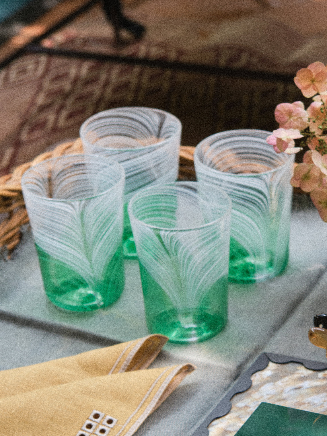 Droulers - Hand-Blown Murano Glass Tumbler - Green - ABASK